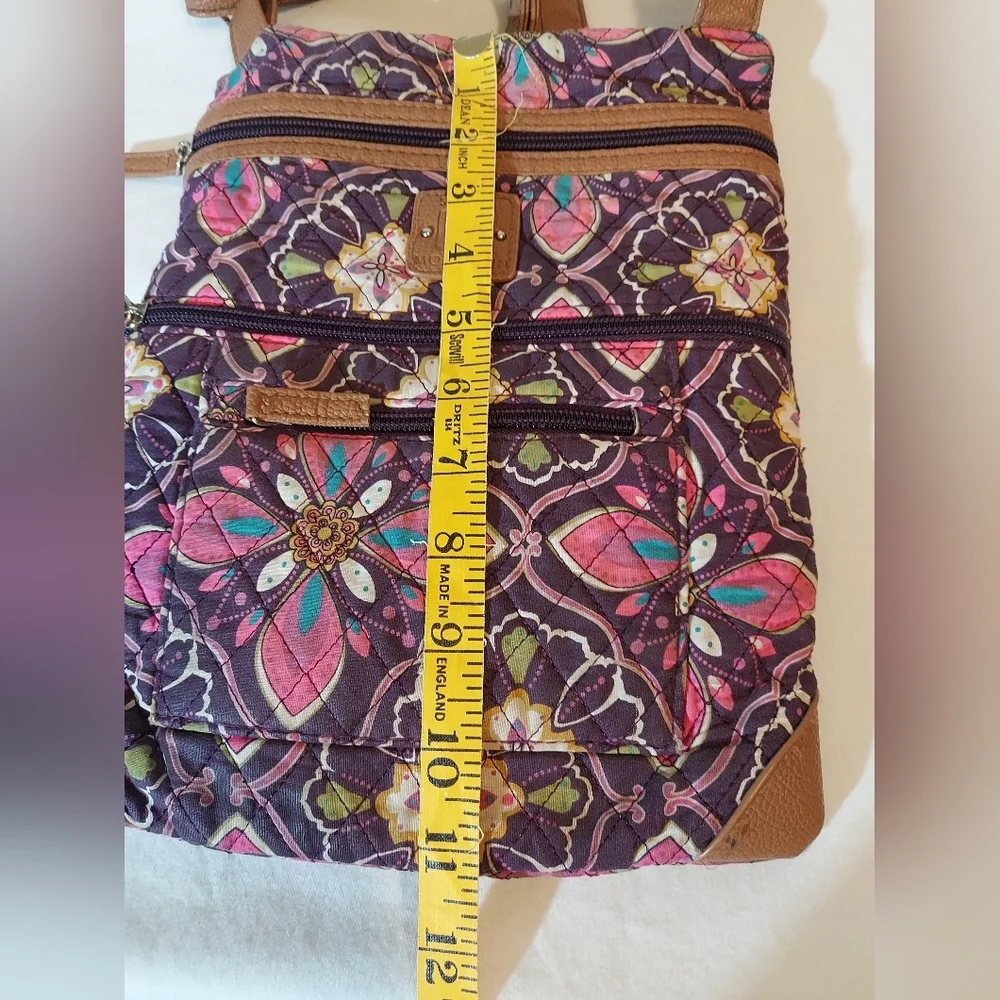 Stone Mountain Accessories Floral Crossbody Bag - Pink and Purple #travel